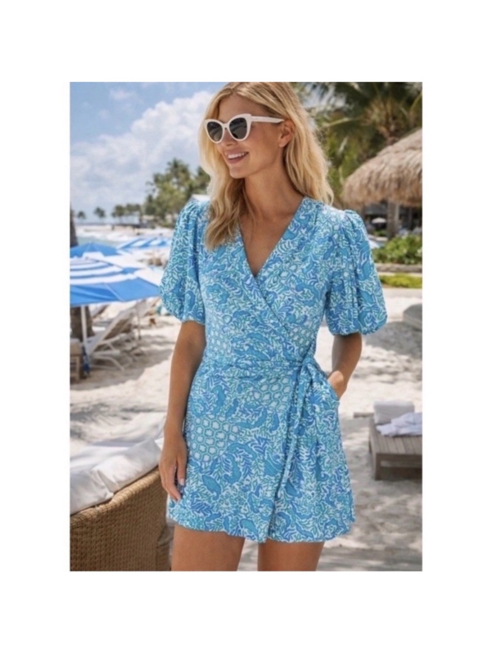 Lilly Pulitzer Sailynn Wrap Romper Dress